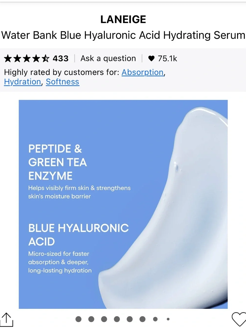 Laneige Berry Lip Glowy Balm & Water Bank Hyaluronic Serum